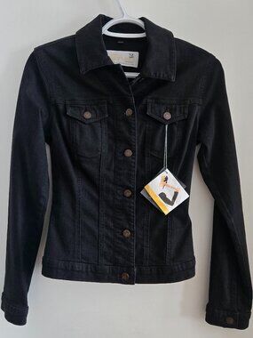 Yoga Jeans Black Denim Jacket – NWT – Size XS